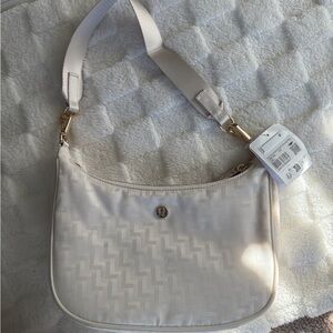 Lululemon Athletica Cream Shoulder Bag